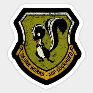 Skunk Works Distressed Vintage Logo Sticker